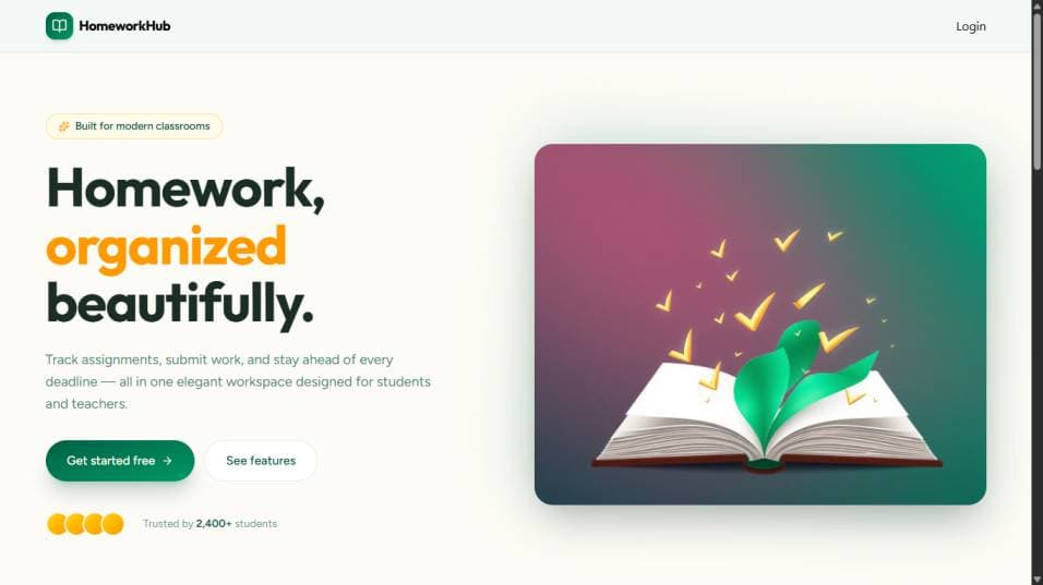 Homework Backend project preview